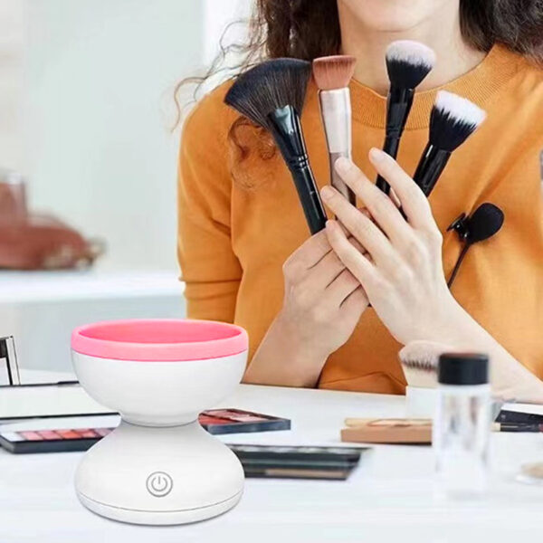 Portable USB Makeup Brush Cleaner Machine Electric Cosmetic Brush Cleaning Washing Tools Automatic Clean Makeup Brushes - Image 4