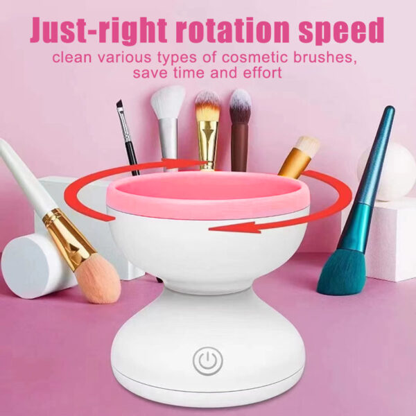 Portable USB Makeup Brush Cleaner Machine Electric Cosmetic Brush Cleaning Washing Tools Automatic Clean Makeup Brushes - Image 9