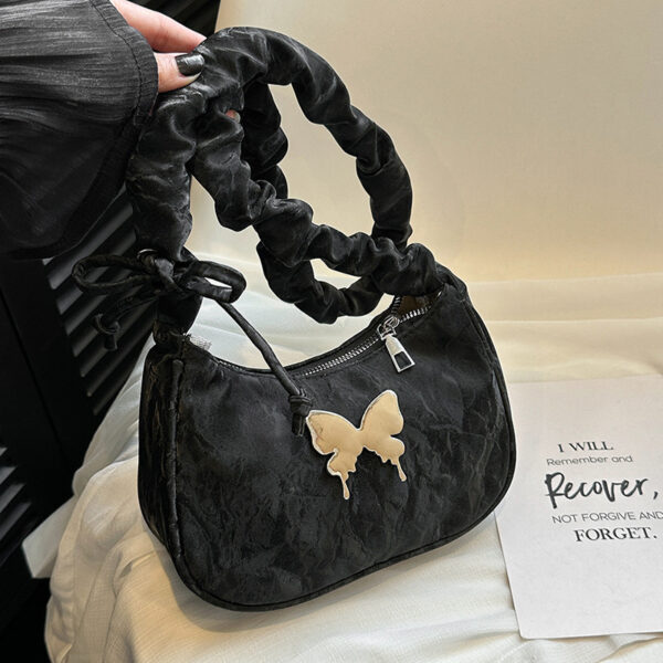 Crossbody Bag Casual Drawstring Bow Shoulder Bag - Image 6