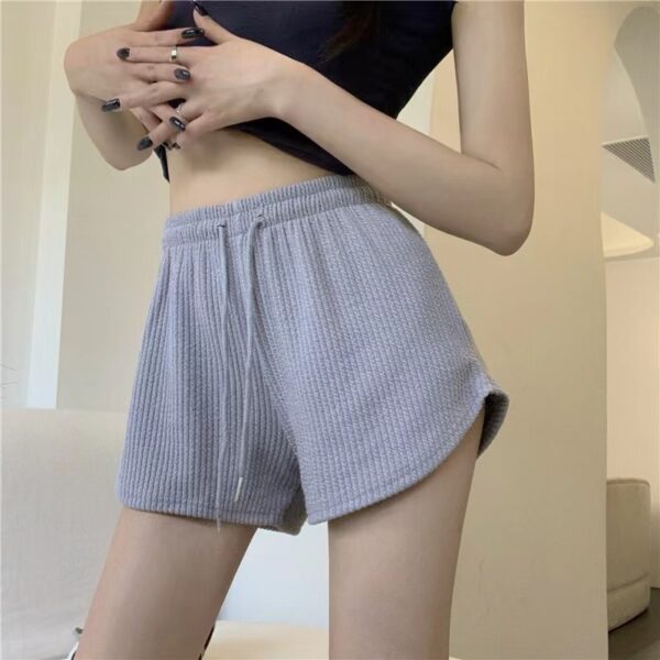 Waffle Casual All-Match Sports Shorts For Women - Image 9