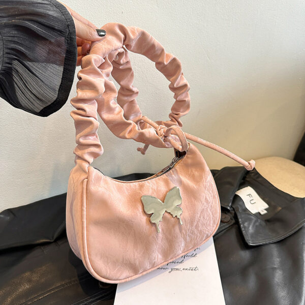 Crossbody Bag Casual Drawstring Bow Shoulder Bag - Image 7