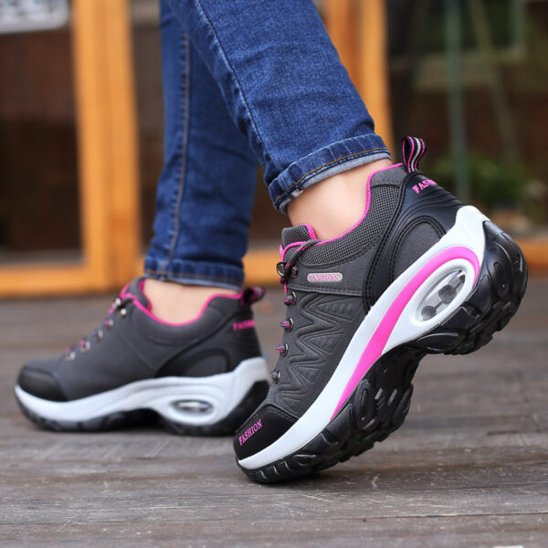 Autumn Winter Women Sneakers Air Cushion Design Platform Shoes - Image 9