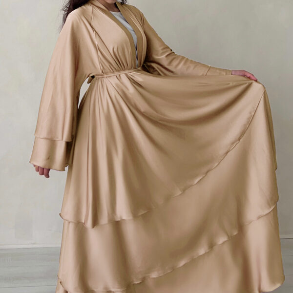 Dubai Middle East Turkey Dubai Exquisite Elegant Cardigan Robe - Image 5