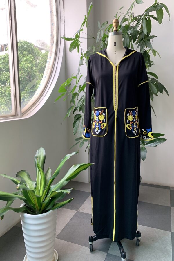 Women Long Dress Dubai Abaya Fashion Hijab - Image 6