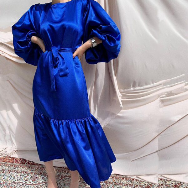 Ramadan Eid Mubarak Kaftan Dubai Abaya Turkey Islam Muslim Fashion Women Hijab Dress Caftan Marocain Dresses Vestidos Robe Femme - Image 5