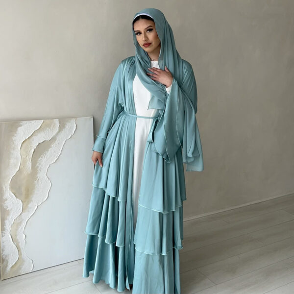 Dubai Middle East Turkey Dubai Exquisite Elegant Cardigan Robe - Image 7