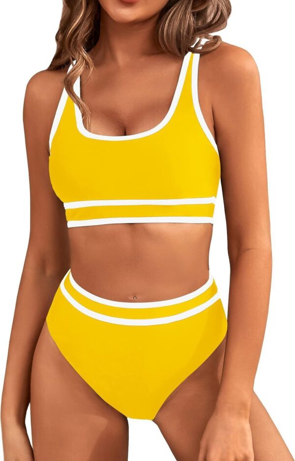 Bikini Tight-fitting Solid Color Swimsuit For Women - Image 4