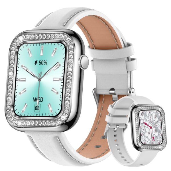 New Square Fashion Women Smart Wristwatch Diamond Waterproof - Image 9