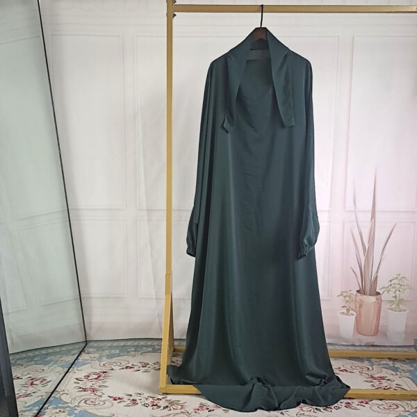 Amazon Abaya Dubai Turkey One-piece Prayer Dress - Image 6