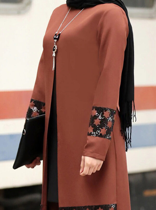 Muslim Women's Middle Eastern New Suit Dubai Abaya - Image 3