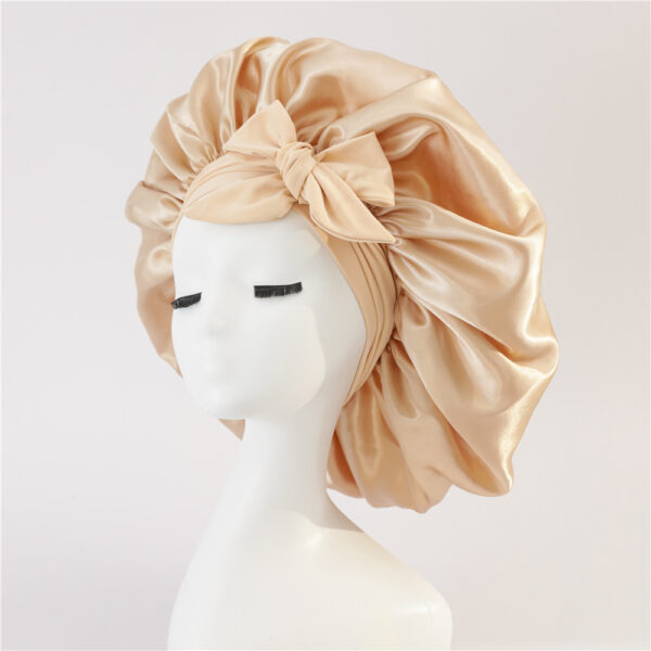 New Silk Bonnet For Sleeping Women Satin Bonnet Hair Bonnet Night Sleep Cap Scarf Wrap For Curly Hair With Tie Band For Curly Hair - Image 9