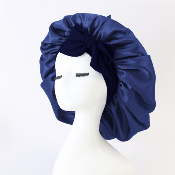 New Silk Bonnet For Sleeping Women Satin Bonnet Hair Bonnet Night Sleep Cap Scarf Wrap For Curly Hair With Tie Band For Curly Hair - Image 6