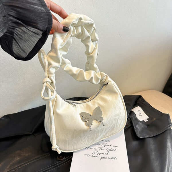 Crossbody Bag Casual Drawstring Bow Shoulder Bag - Image 2