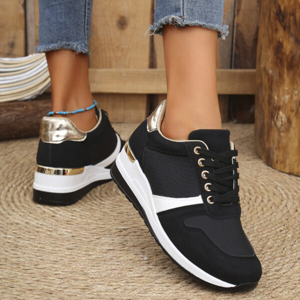 Casual Plus Size Lace Up Sneaker Women - Image 5