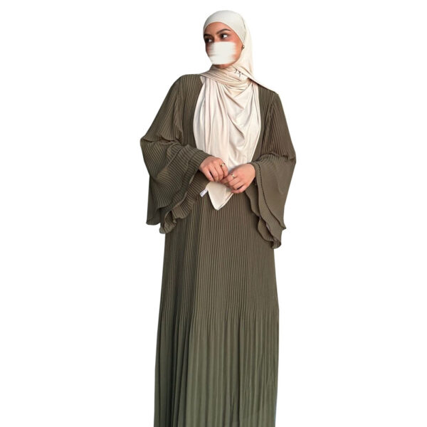 Dubai Pullover Robe Chiffon Pleated Dress - Image 6