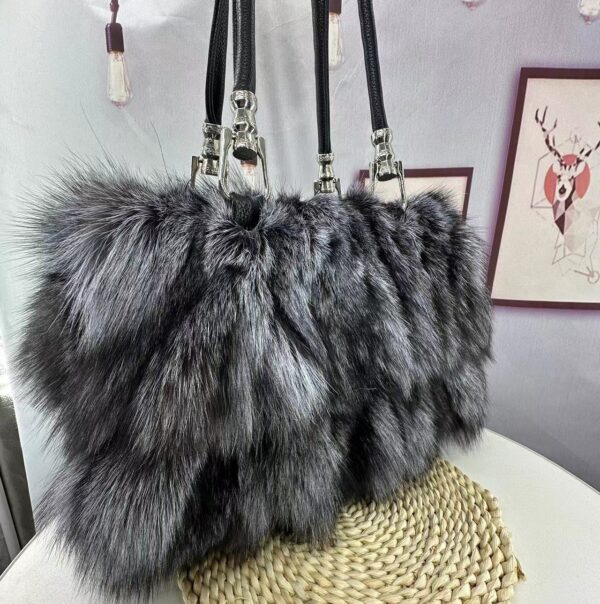 Fox Fur Bag Women's Fur Portable Shoulder Messenger - Image 4