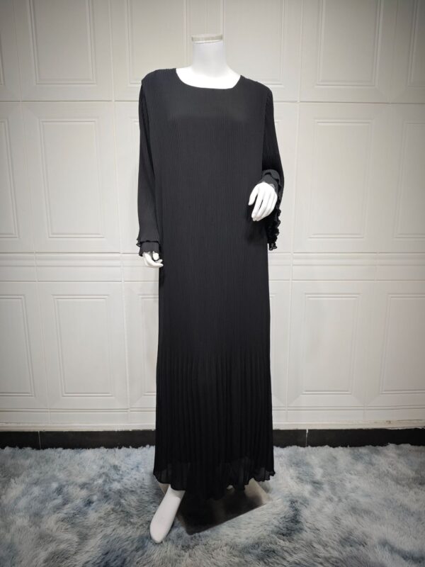 Dubai Pullover Robe Chiffon Pleated Dress - Image 5