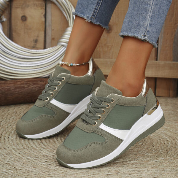 Casual Plus Size Lace Up Sneaker Women - Image 3