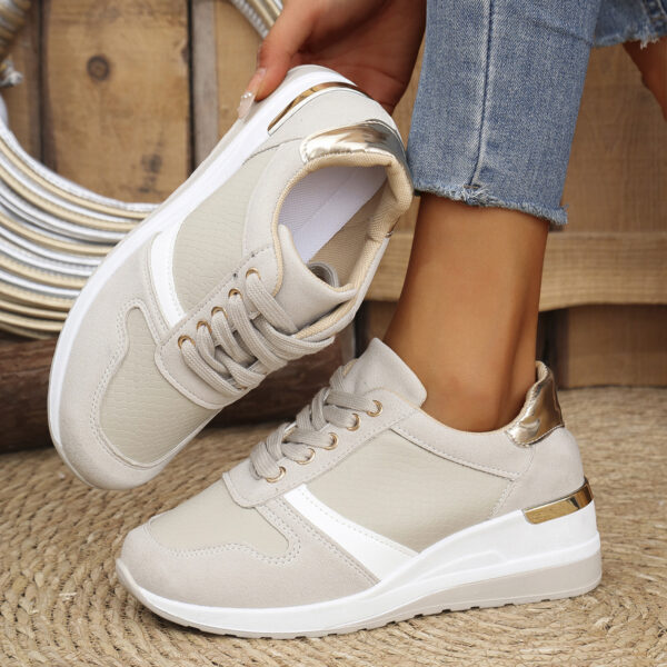 Casual Plus Size Lace Up Sneaker Women - Image 8