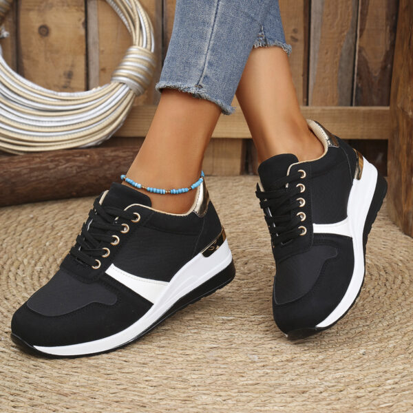 Casual Plus Size Lace Up Sneaker Women - Image 6