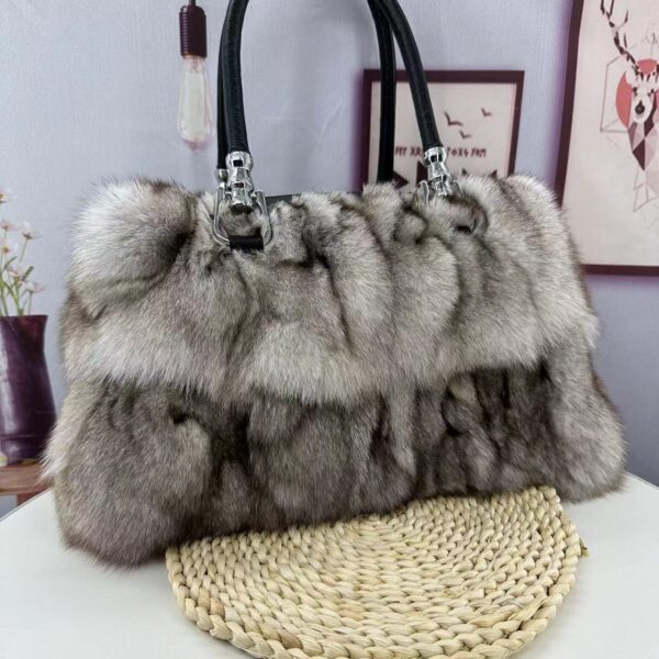 Fox Fur Bag Women's Fur Portable Shoulder Messenger