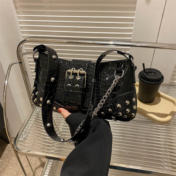 Fashionable Texture Commute Leisure Shoulder Handbag - Image 2