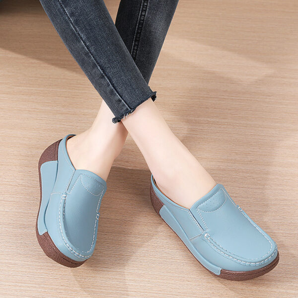 Casual Comfortable Versatile Thick Bottom Toe Cap Slippers - Image 2