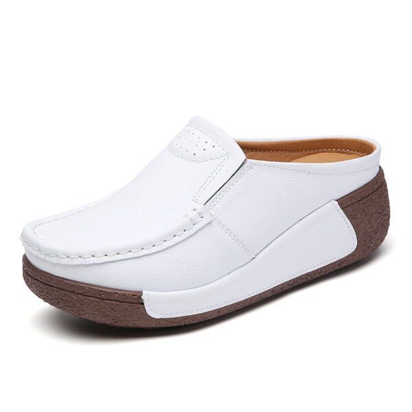 Casual Comfortable Versatile Thick Bottom Toe Cap Slippers - Image 9