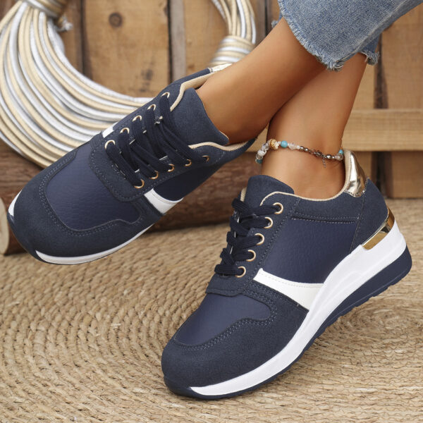 Casual Plus Size Lace Up Sneaker Women - Image 2