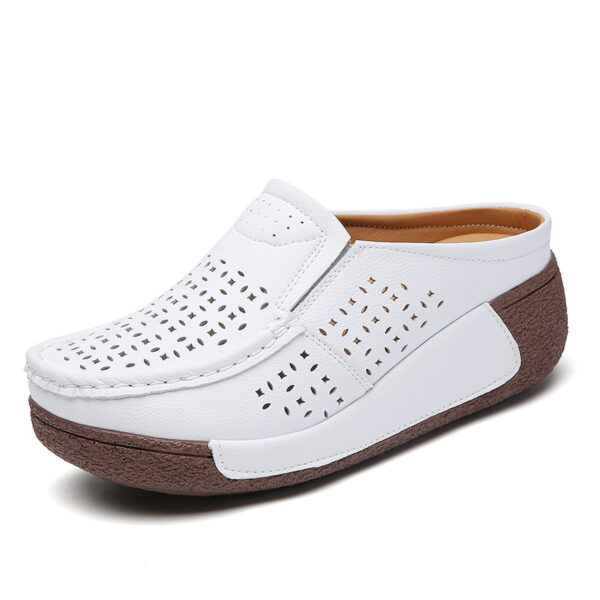 Casual Comfortable Versatile Thick Bottom Toe Cap Slippers - Image 5