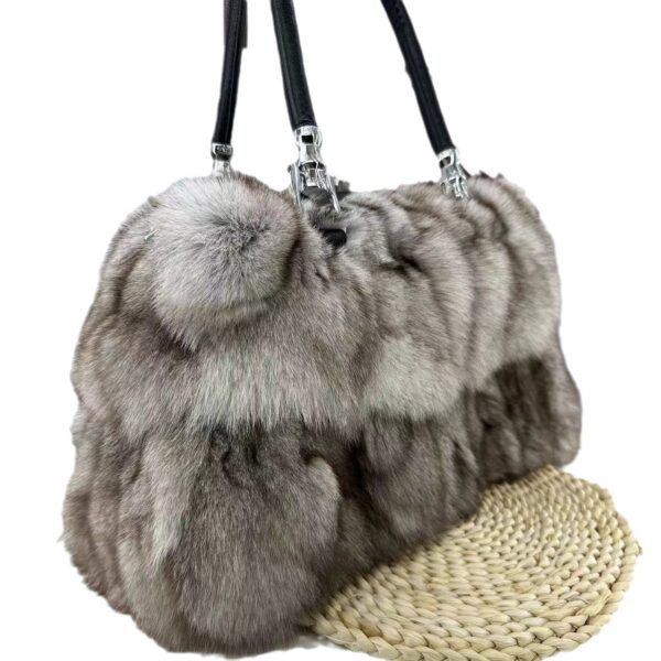 Fox Fur Bag Women's Fur Portable Shoulder Messenger - Image 7