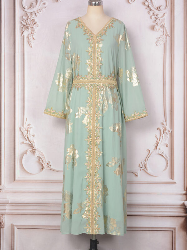 Bronzing Muslim Dubai Tourist Dress - Image 5