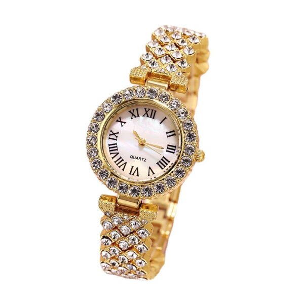 Diamond Women Watches Luxury Fashion Rhinestone Quartz Bracelet Wrist Watch For Women - Image 7