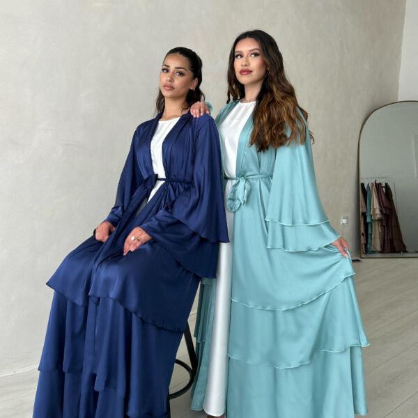 Dubai Middle East Turkey Dubai Exquisite Elegant Cardigan Robe - Image 3