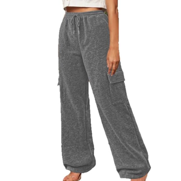 Loose Fashion Pocket Drawstring Women's Sweatpants - Image 8