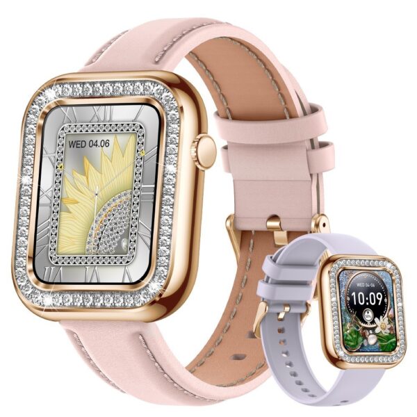 New Square Fashion Women Smart Wristwatch Diamond Waterproof - Image 10